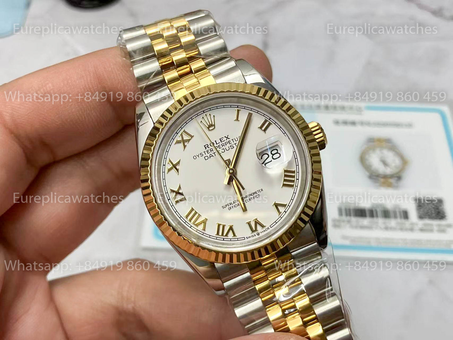 Rolex Datejust M126233-0029 Custom Gold 18k 1:1 Beste Version