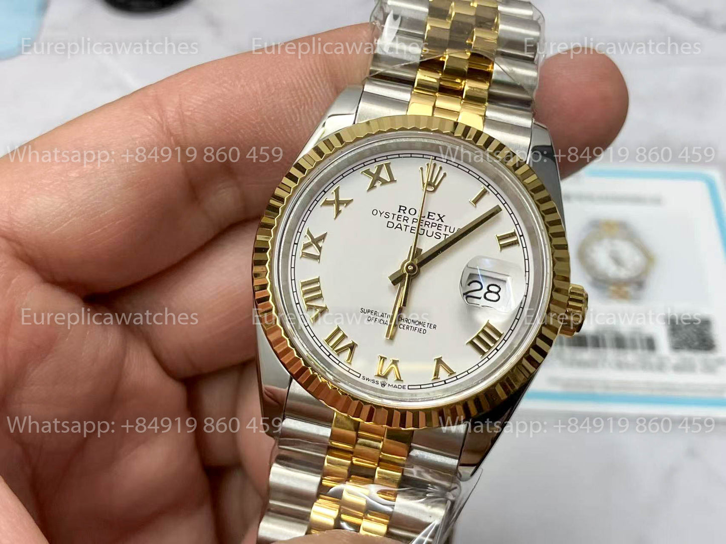 Rolex Datejust M126233-0029 Custom Gold 18k 1:1 Beste Version
