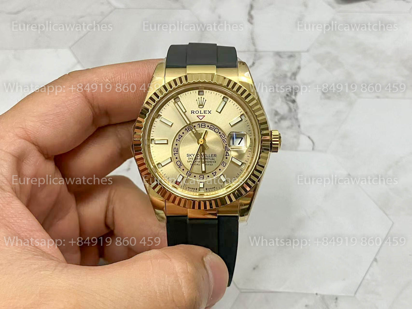 Rolex Oyster Perpetual Sky-Dweller M336239 Silver dial 1:1 Best Clone ZF Factory 190 gram