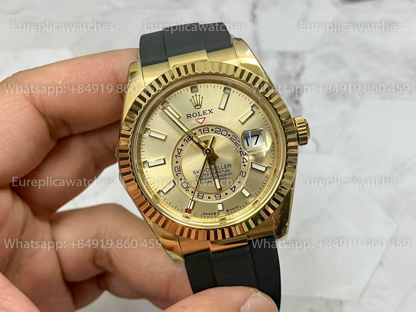 Rolex Oyster Perpetual Sky-Dweller M336239 Silver dial 1:1 Best Clone ZF Factory 190 gram