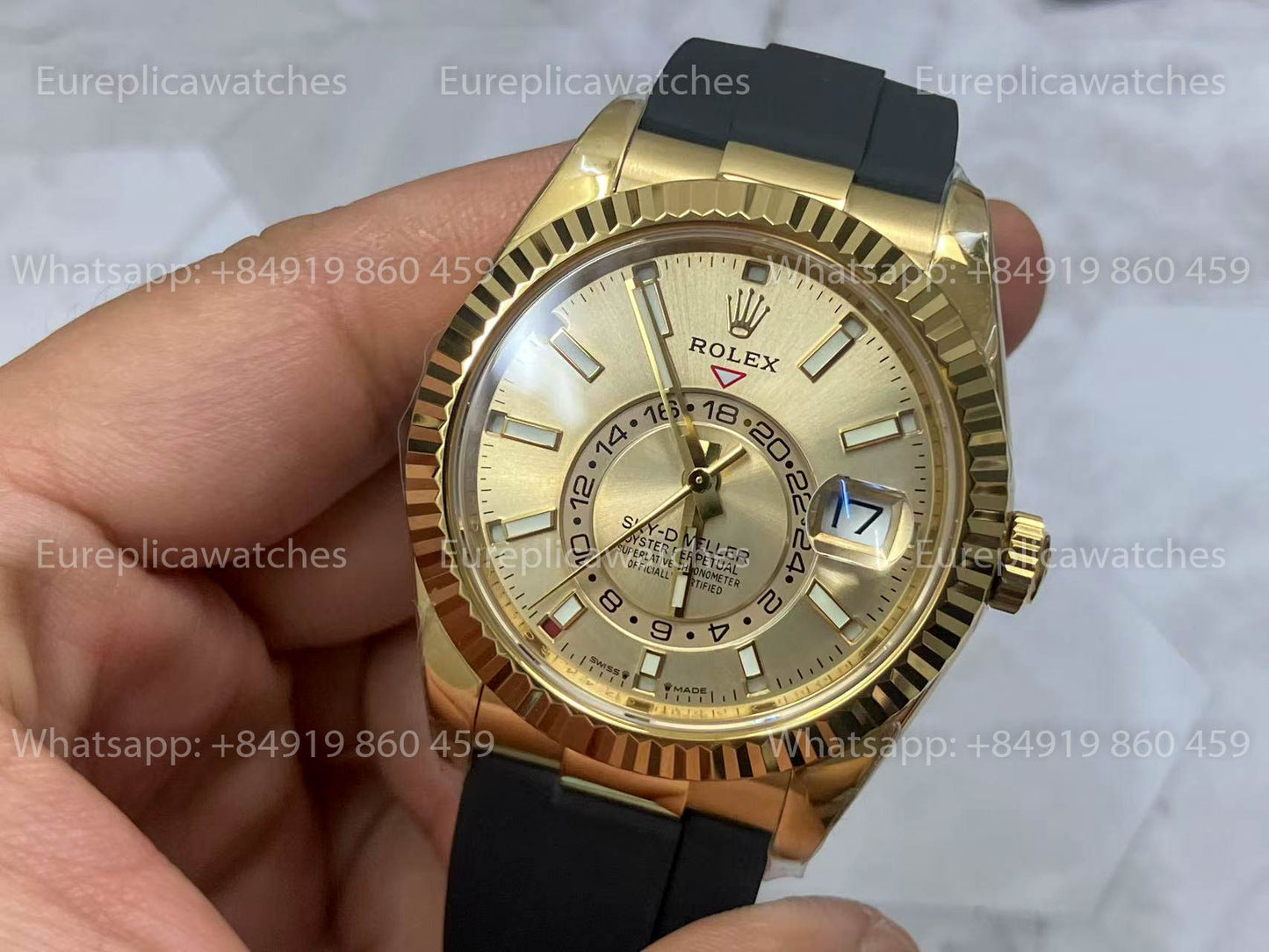 Rolex Oyster Perpetual Sky-Dweller M336239 Silver dial 1:1 Best Clone ZF Factory 190 gram