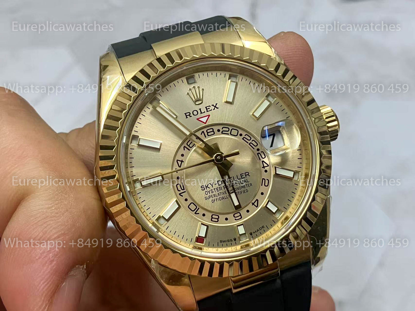 Rolex Oyster Perpetual Sky-Dweller M336239 Silver dial 1:1 Best Clone ZF Factory 190 gram