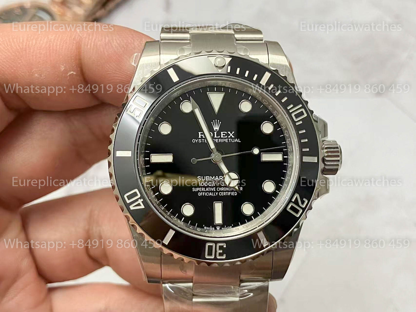 Rolex Submariner 114060-97200 sans date mouvement 3230 1:1 meilleure édition VS lunette noire d'usine