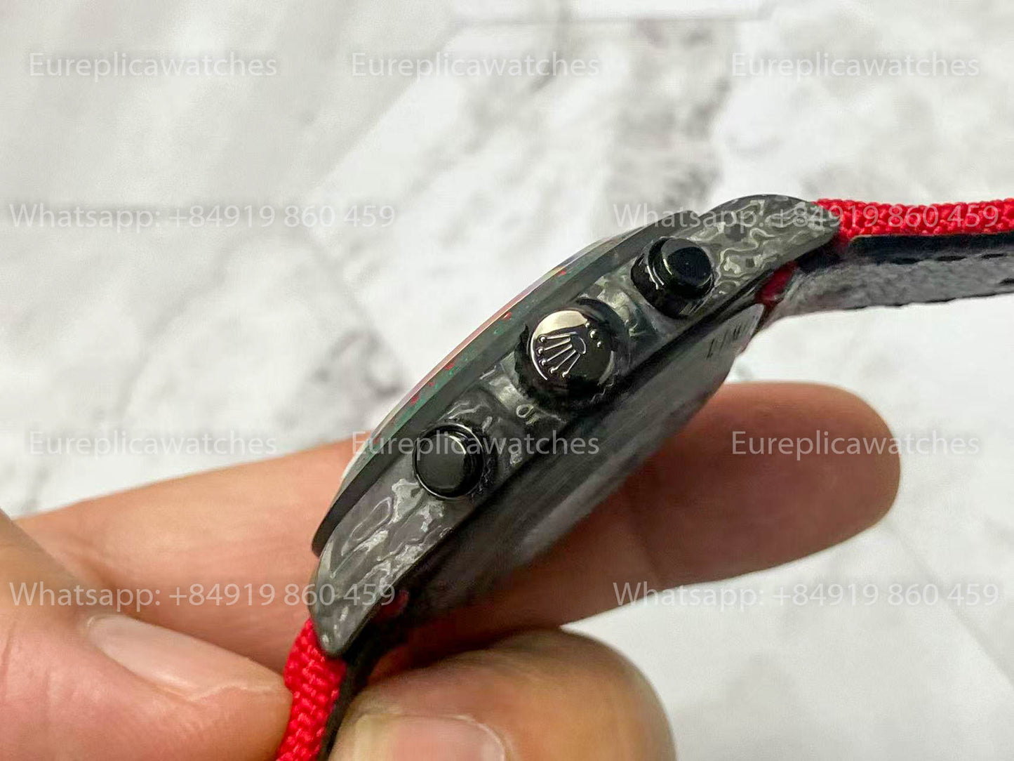 Rolex Daytona Cosmograph Carbon Fiber Diw Custom Version 1:1 Best Edition Noob Factory Grünes Zifferblatt