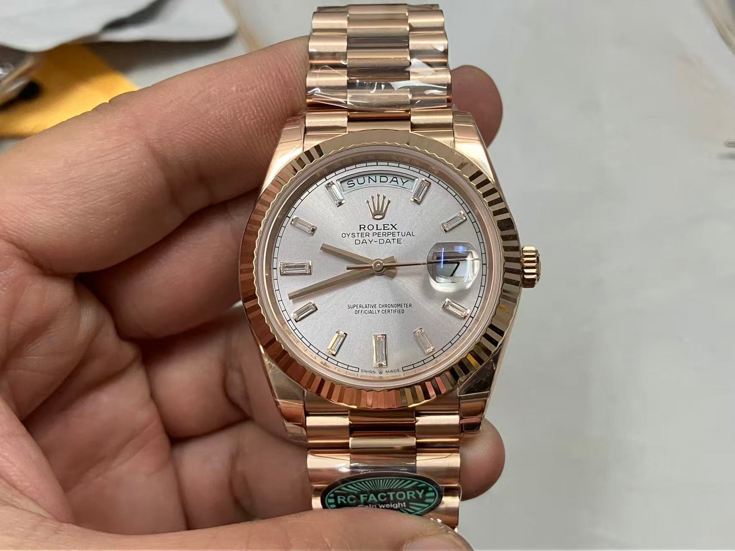 RC Factory Rolex Rose Gold Day Date 40  M228235-0004 RC Factory