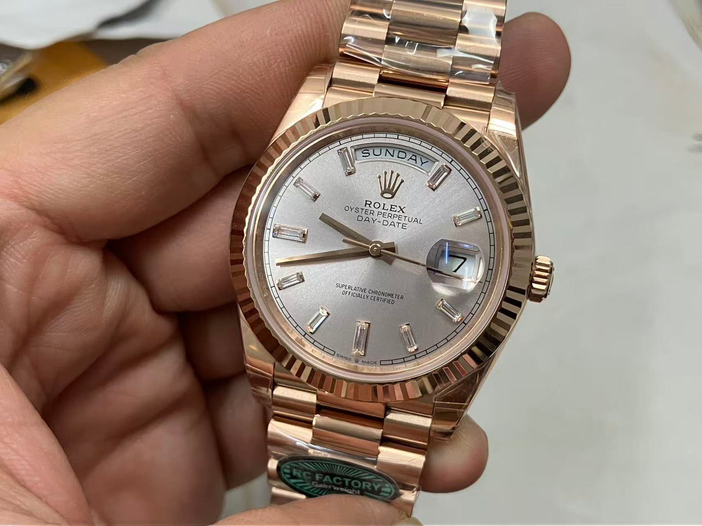 RC Factory Rolex Rose Gold Day Date 40  M228235-0004 RC Factory