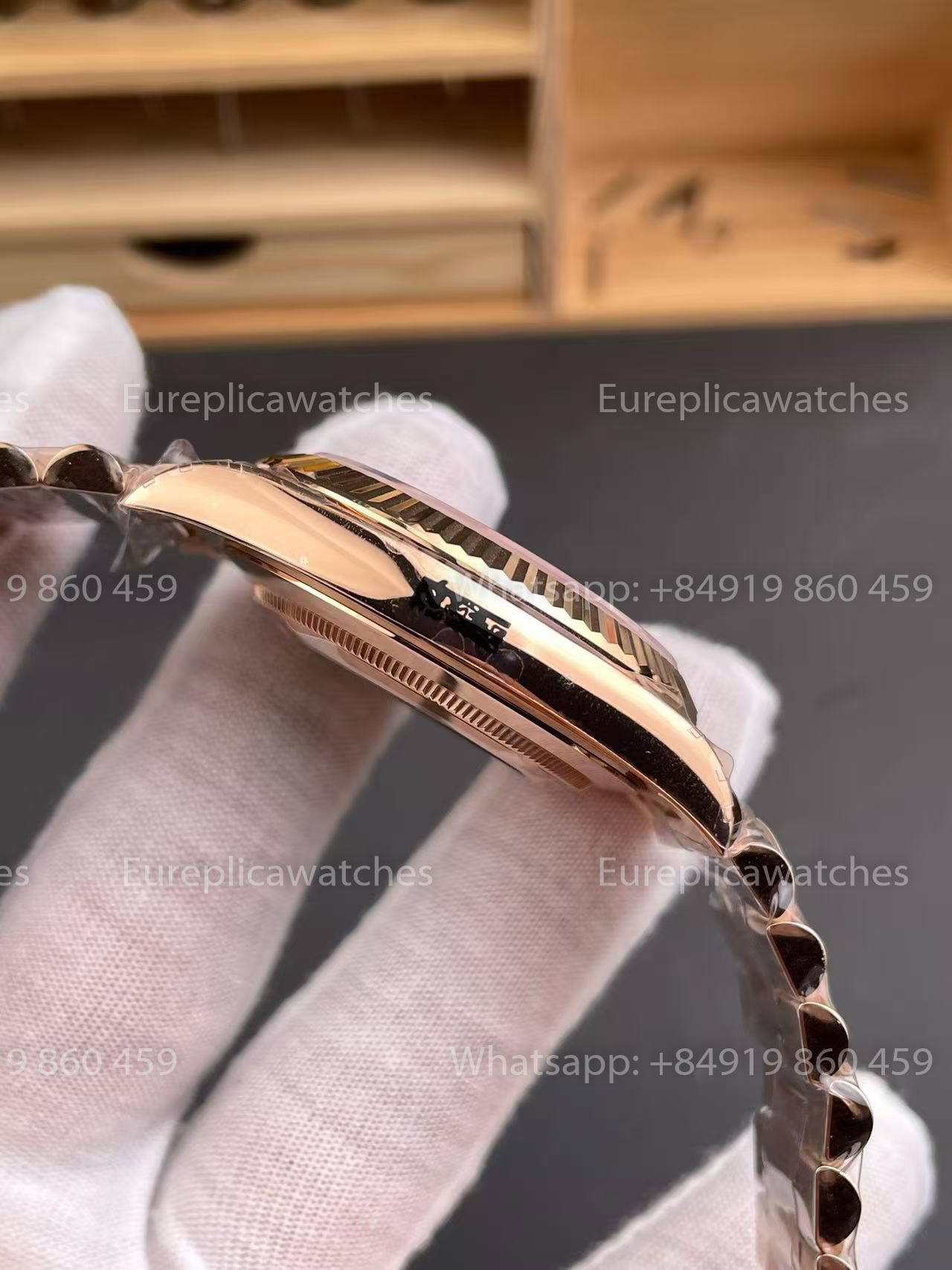 RC Factory Rolex Day-Date 40 M228235-0003 228235-0003 Brown Dial Rose Gold
