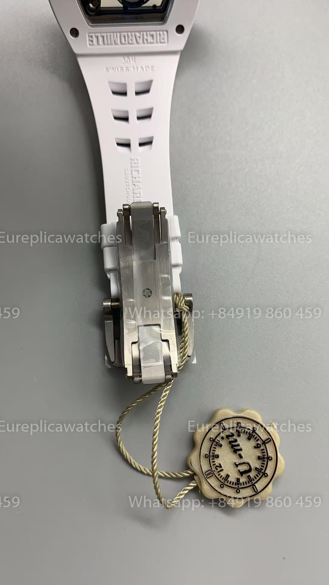 UMI RICHARD MILLE RM055 White Ceramic Case 1:1 High-Grade Custom Edition