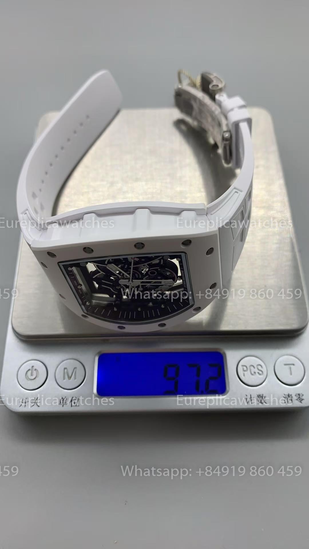 UMI RICHARD MILLE RM055 White Ceramic Case 1:1 High-Grade Custom Edition
