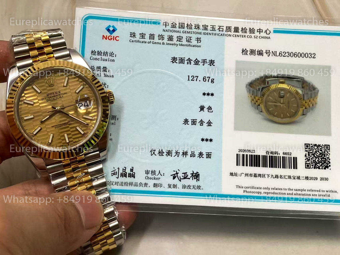 Rolex Datejust M1126333-0022 Yellow Dial 126333-0022 ARF custom gold 18k
