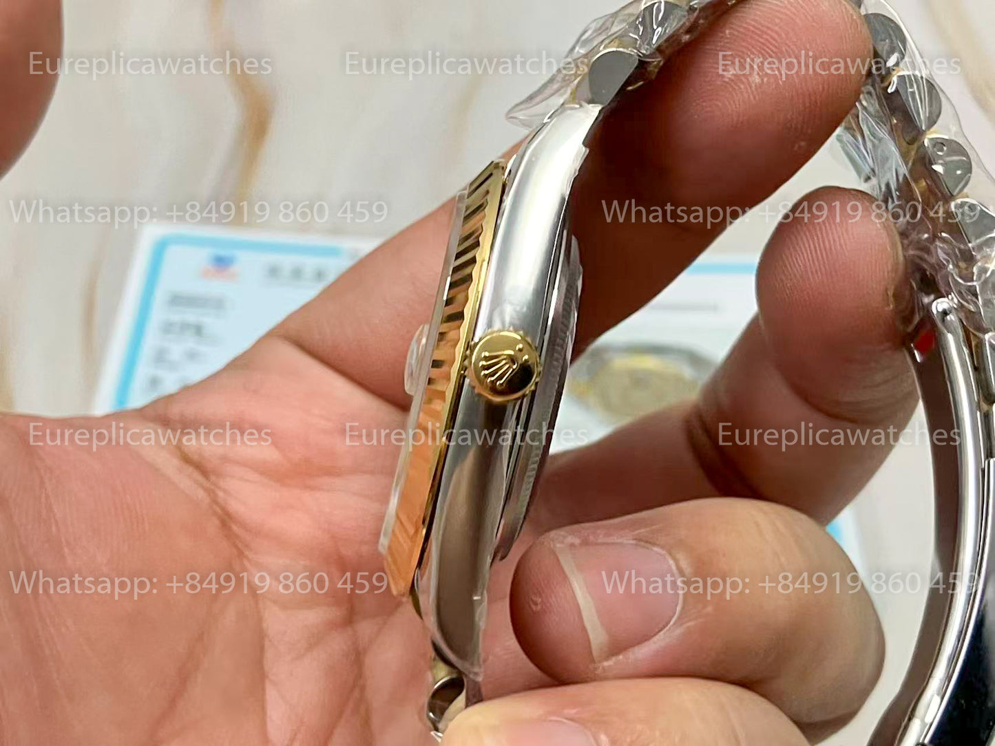 Rolex Datejust M1126333-0022 Yellow Dial 126333-0022 ARF custom gold 18k