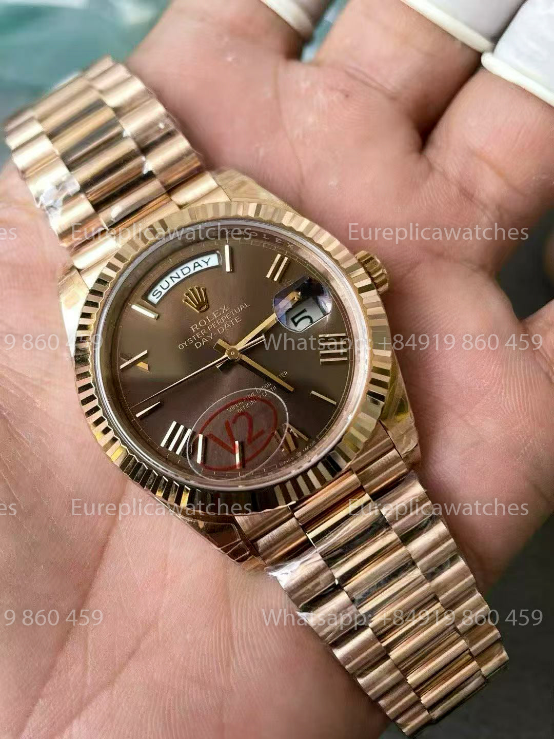 VSF Factory - Rolex Day Date 40 M228235-0002 Chocolate  Dial V2 3255 Dandong Movement
