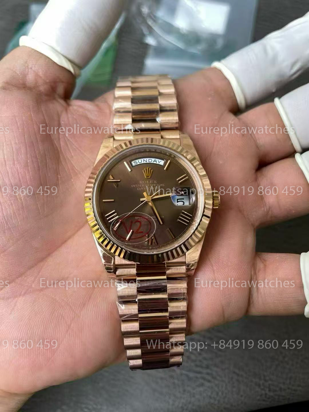 VSF Factory - Rolex Day Date 40 M228235-0002 Chocolate  Dial V2 3255 Dandong Movement