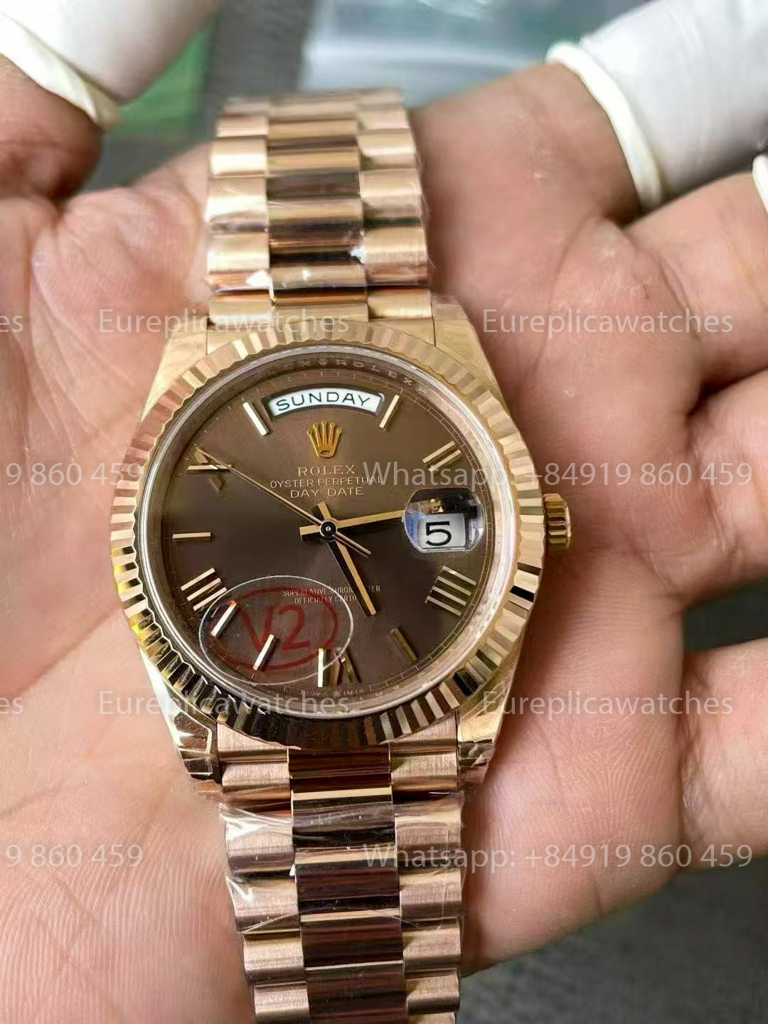 VSF Factory - Rolex Day Date 40 M228235-0002 Chocolate  Dial V2 3255 Dandong Movement