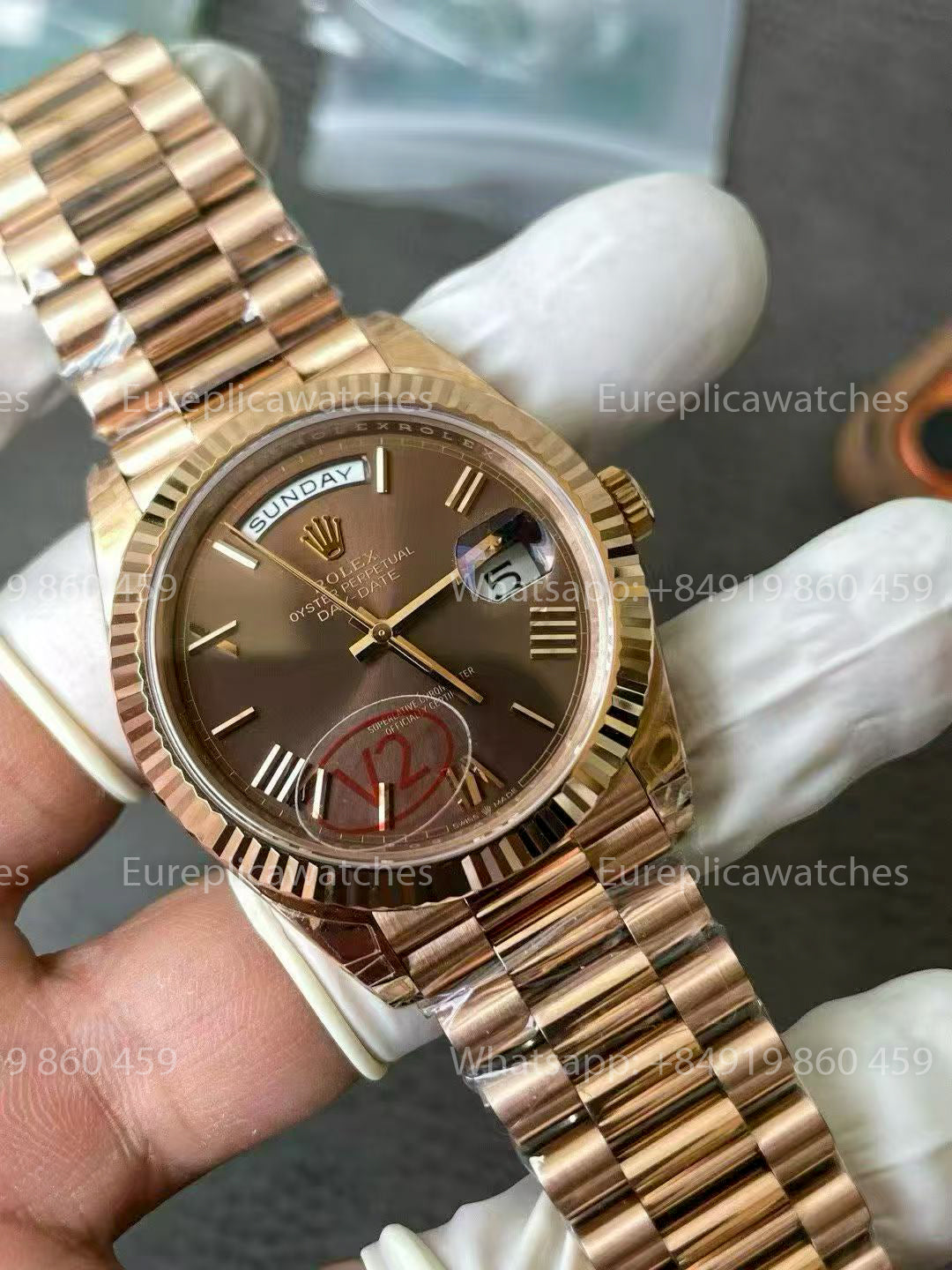 VSF Factory - Rolex Day Date 40 M228235-0002 Chocolate  Dial V2 3255 Dandong Movement