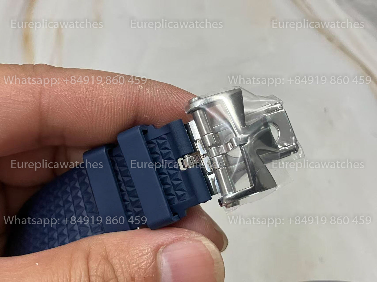 Vacheron Constantin Overseas 4500V 1:1 Best Edition PPF Factory Blue Rubber Strap