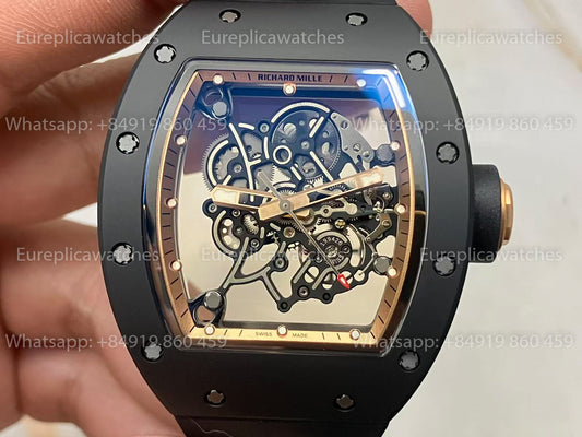 UMI RICHARD MILLE RM055 Black Ceramic Case 1:1 High-Grade Custom Edition
