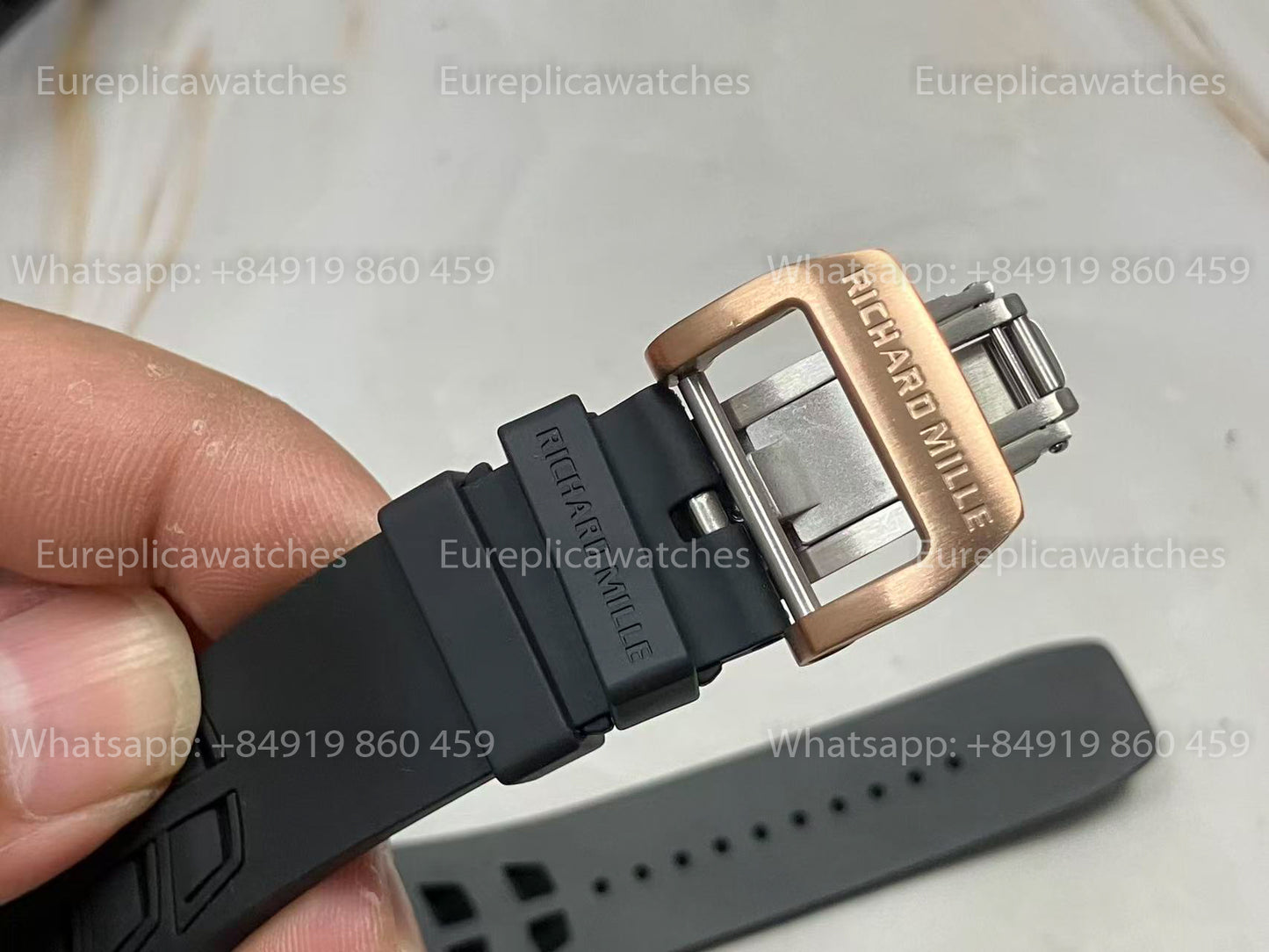 UMI RICHARD MILLE RM055 Boîtier en céramique noire Édition personnalisée haut de gamme 1:1 Ancien bracelet