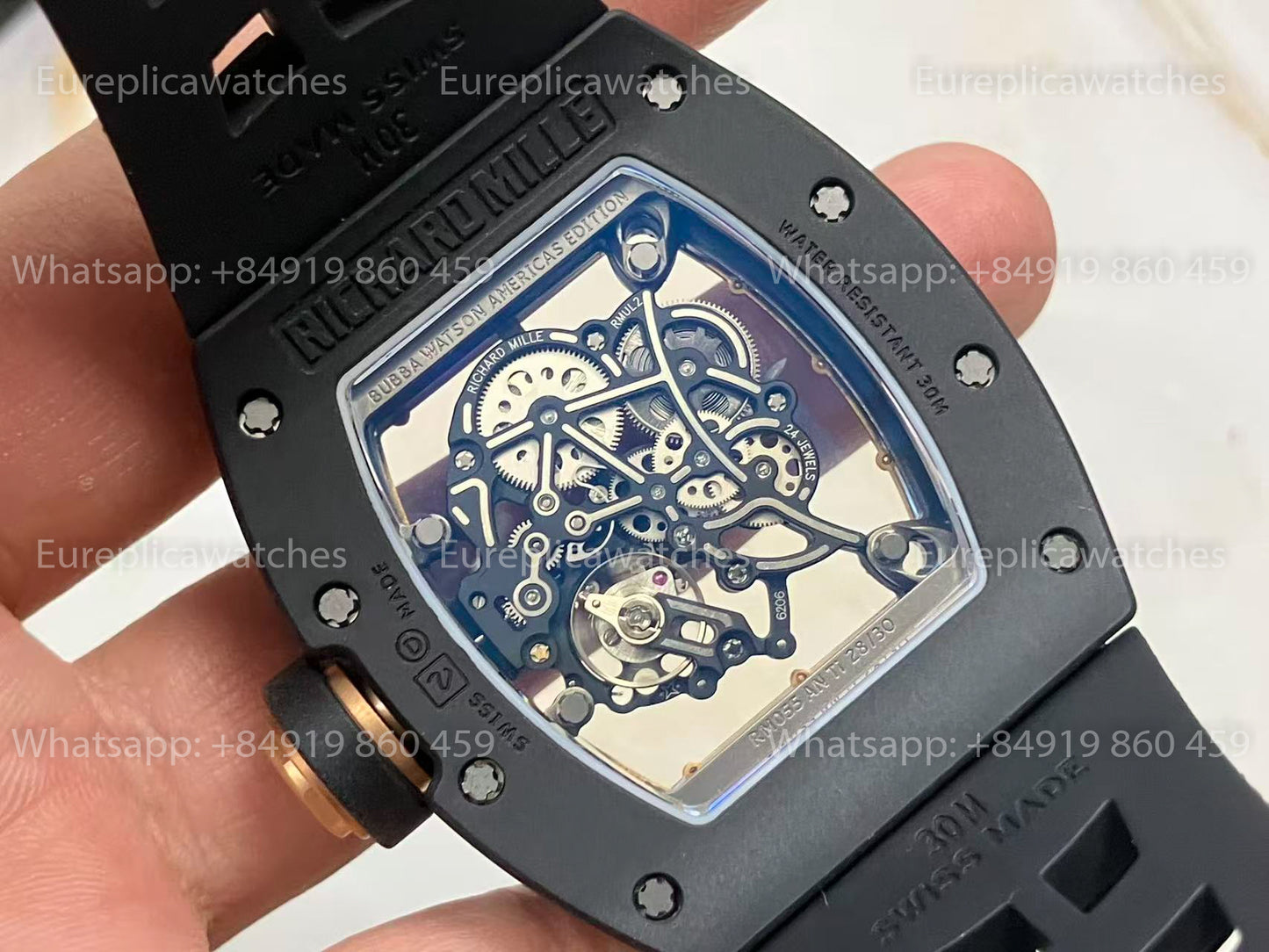 UMI RICHARD MILLE RM055 Black Ceramic Case 1:1 High-Grade Custom Edition