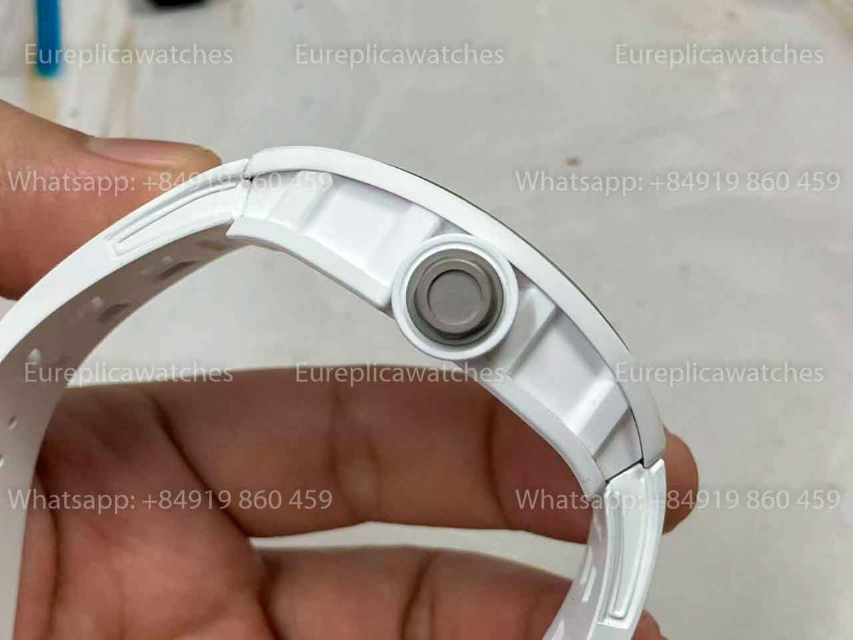 UMI RICHARD MILLE RM055 White Ceramic Case 1:1 High-Grade Custom Edition Grey Dial
