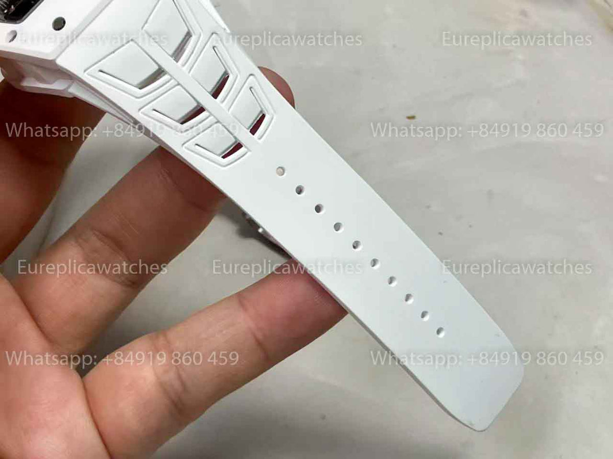 UMI RICHARD MILLE RM055 White Ceramic Case 1:1 High-Grade Custom Edition Grey Dial