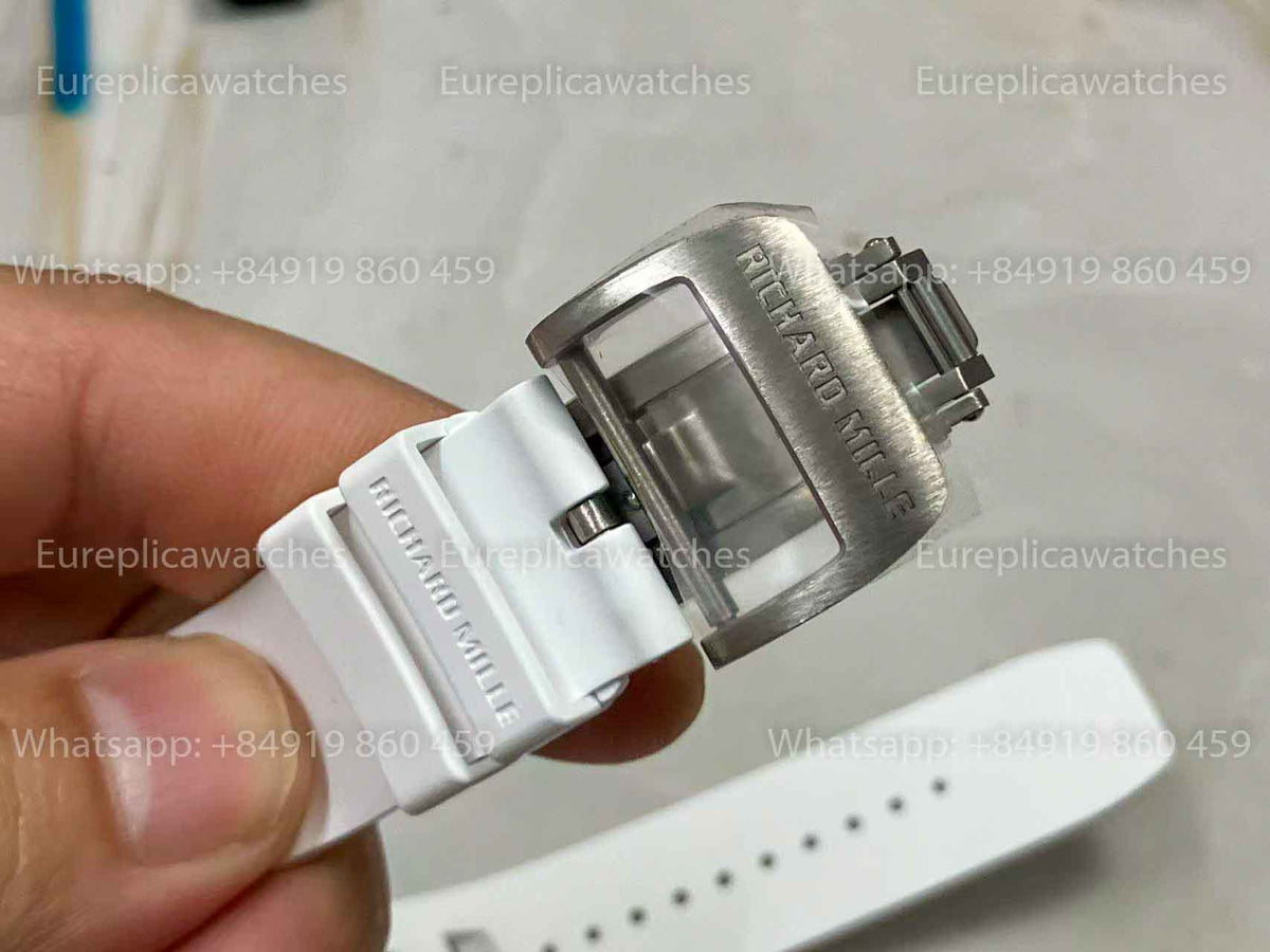 UMI RICHARD MILLE RM055 White Ceramic Case 1:1 High-Grade Custom Edition Grey Dial