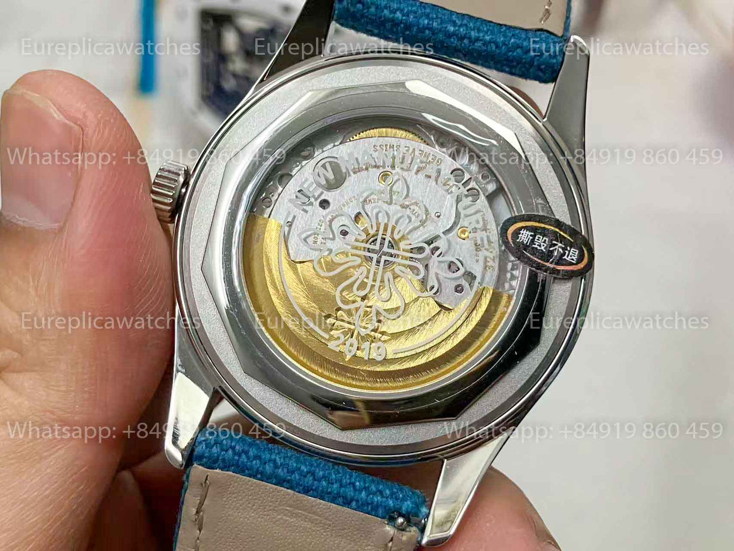 3K Factory - Patek Philippe Calatrava 6007A-001 blue dial fabric Strap