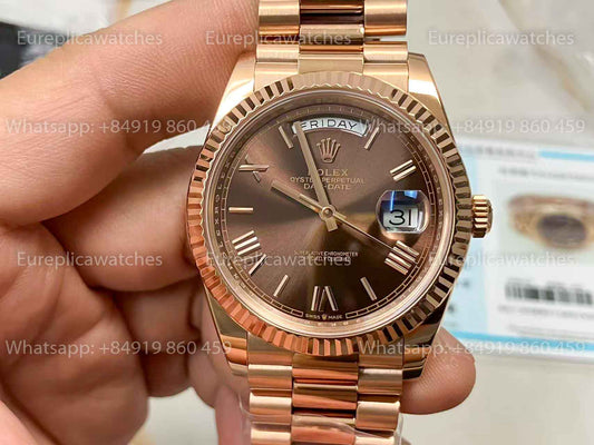 CBD Custom - Rolex Day Date President Automatic 228235 18k rose gold filled 210 gram