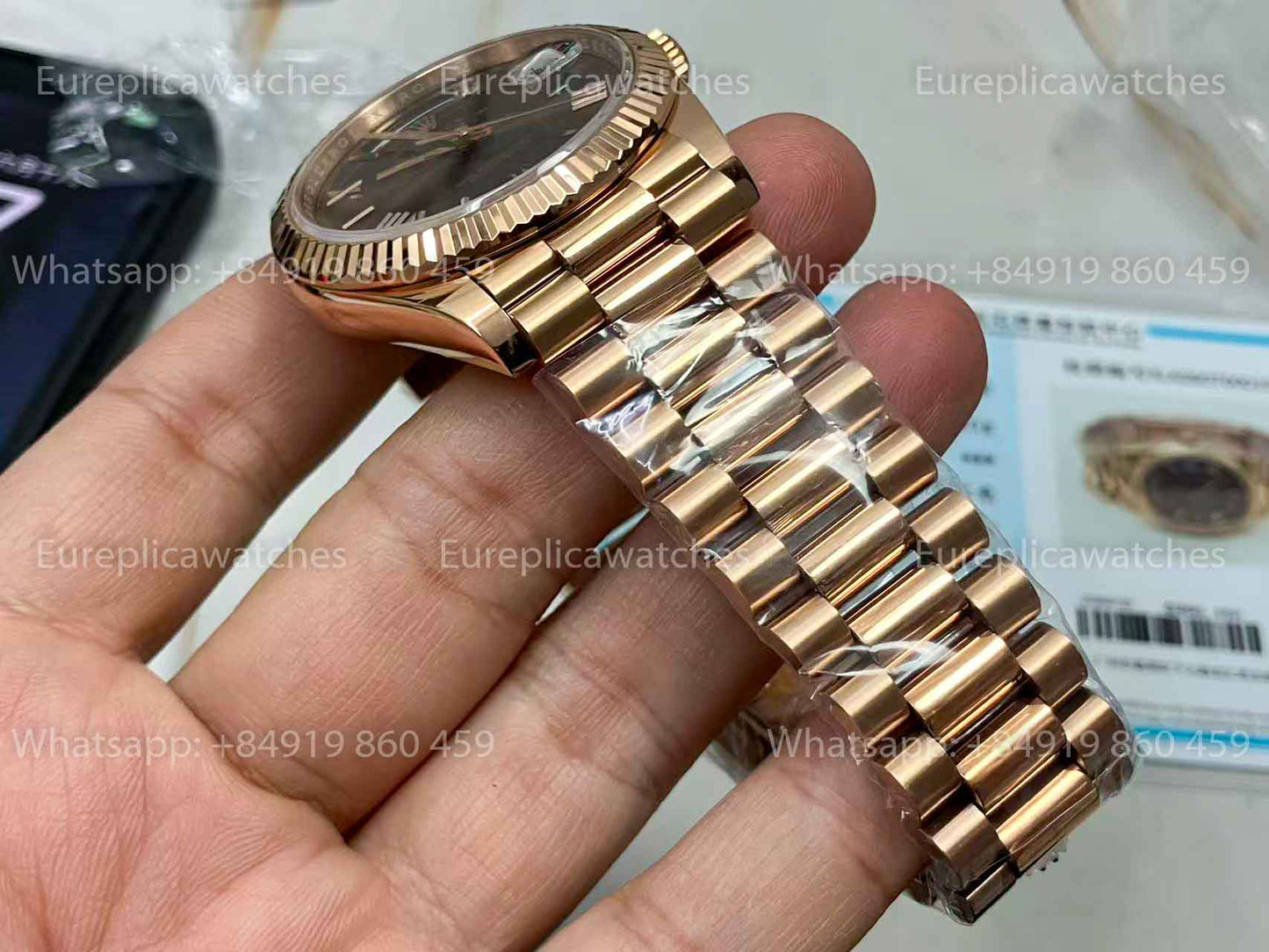 CBD Custom - Rolex Day Date President Automatic 228235 18k rose gold filled 210 gram