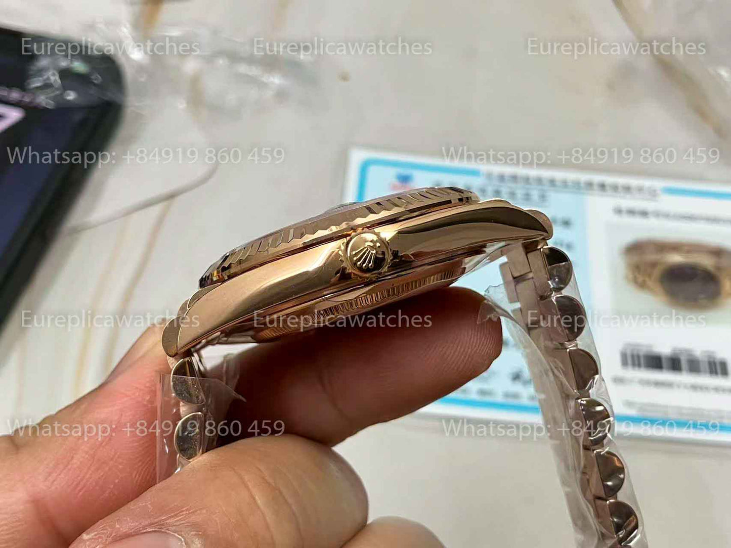 CBD Custom - Rolex Day Date President Automatic 228235 18k rose gold filled 210 gram