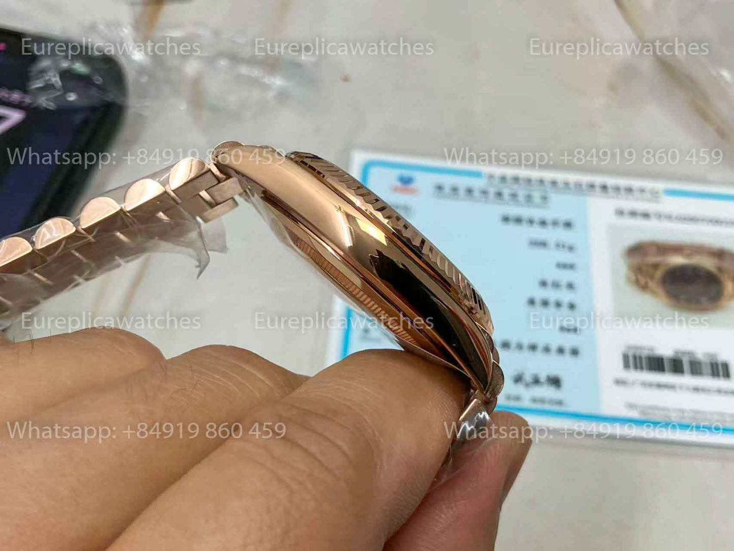 CBD Custom - Rolex Day Date President Automatic 228235 18k rose gold filled 210 gram