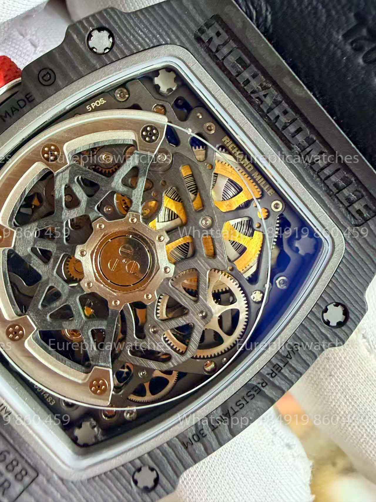 RICH Factory - Richard Mille RM67-02 with NTPT carbon case, weighing only 32 grams.