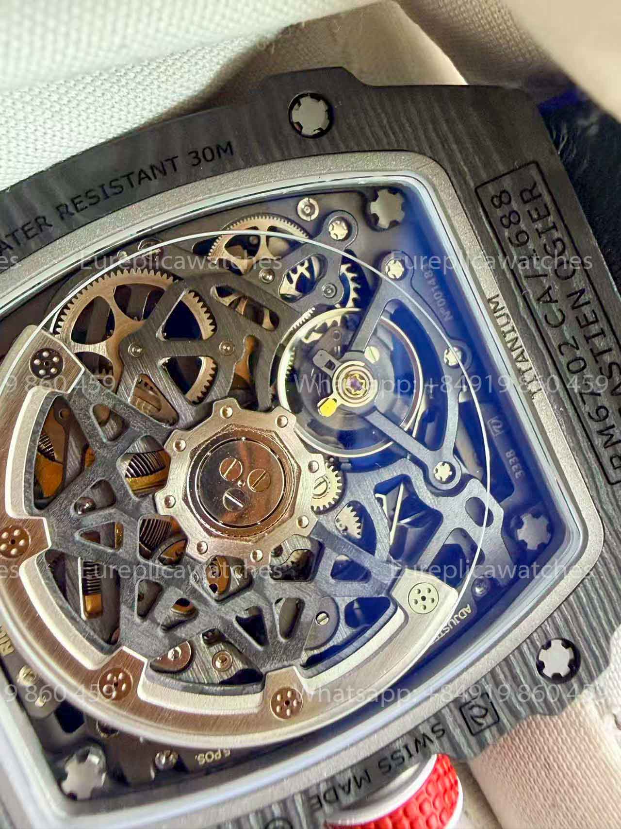 RICH Factory - Richard Mille RM67-02 with NTPT carbon case, weighing only 32 grams.