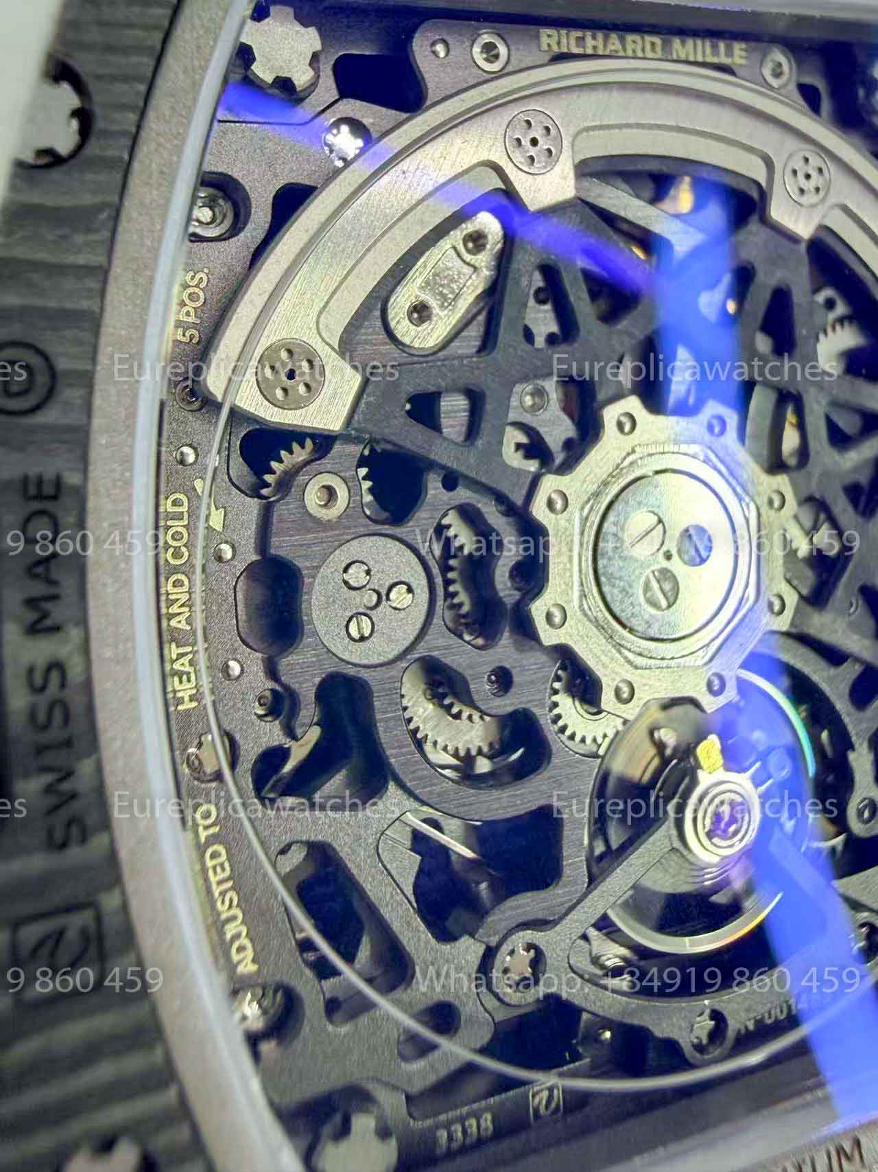 RICH Factory - Richard Mille RM67-02 with NTPT carbon case, weighing only 32 grams.