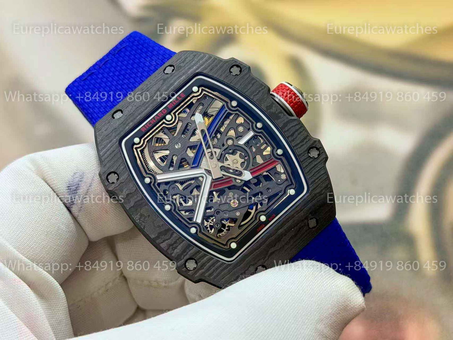 RICH Factory - Richard Mille RM67-02 with NTPT carbon case, weighing only 32 grams.