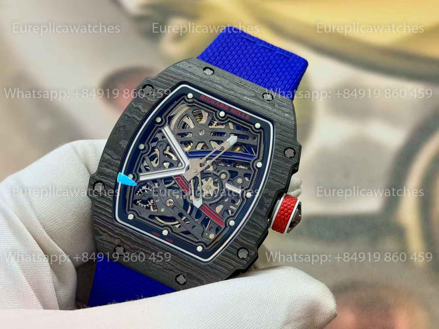 RICH Factory - Richard Mille RM67-02 with NTPT carbon case, weighing only 32 grams.