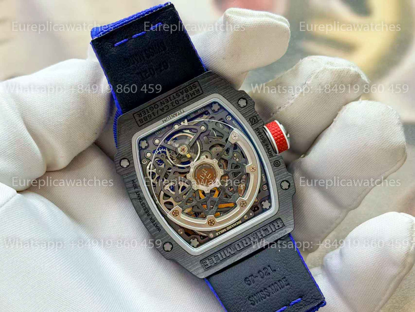 RICH Factory - Richard Mille RM67-02 with NTPT carbon case, weighing only 32 grams.