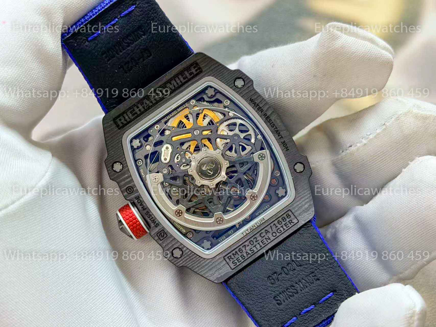 RICH Factory - Richard Mille RM67-02 with NTPT carbon case, weighing only 32 grams.