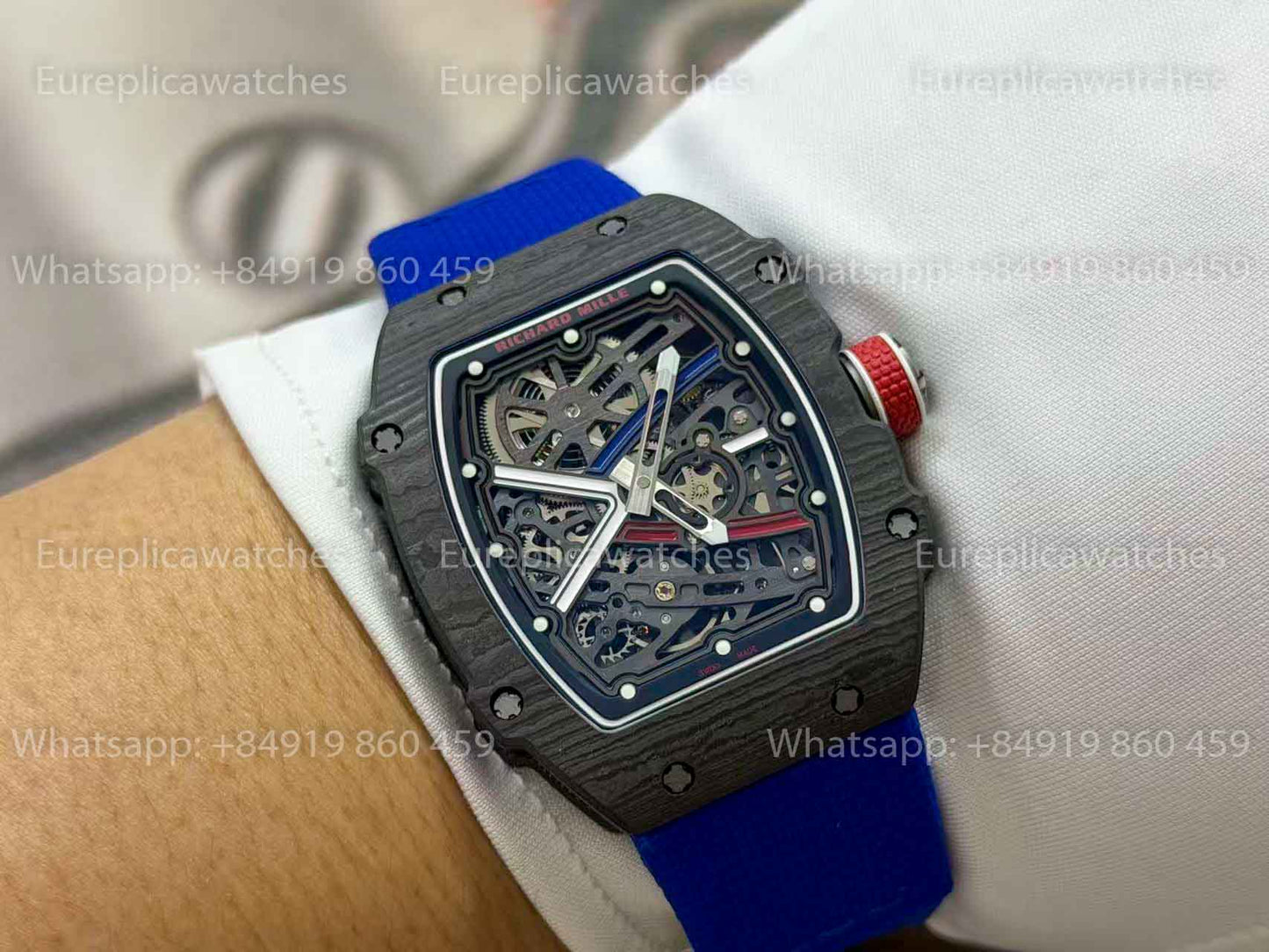 RICH Factory - Richard Mille RM67-02 with NTPT carbon case, weighing only 32 grams.