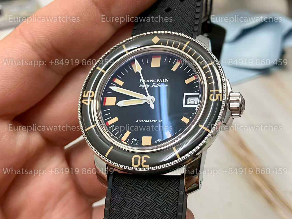 Blancpain Fifty Fathoms Barakuda 5008B 1130 B52A 1:1 Best Edition ZF Factory, schwarzes Zifferblatt