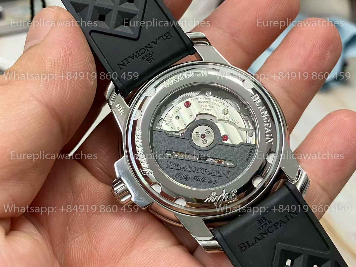 Blancpain Fifty Fathoms Barakuda 5008B 1130 B52A 1:1 Best Edition ZF Factory, schwarzes Zifferblatt