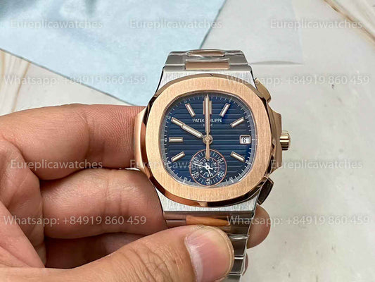 Patek Philippe Nautilus 5980/1AR-001 1:1 Beste Version 3K Factory V3 Upgraded Edition Blaues Zifferblatt