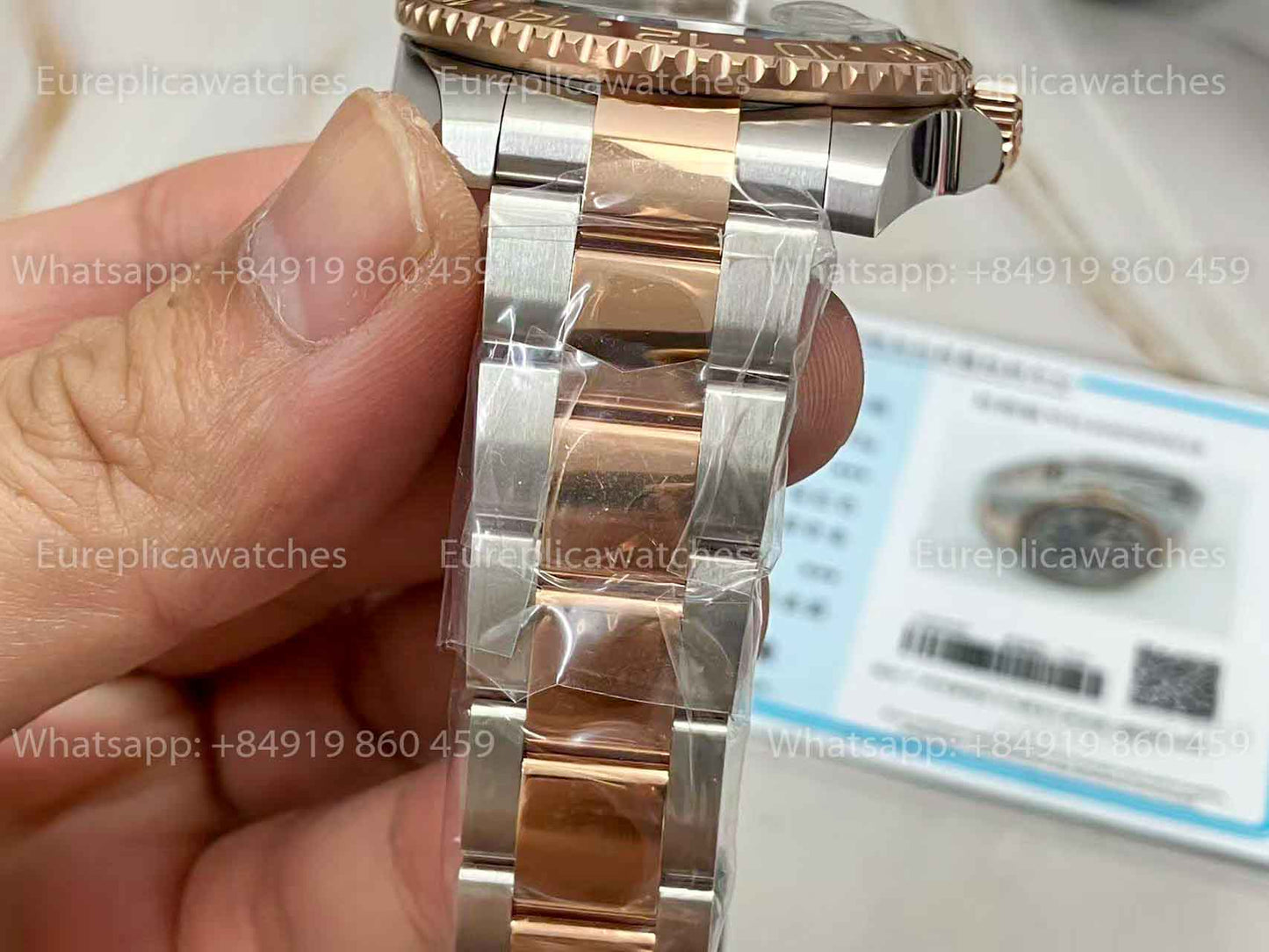 Rolex GMT-Master II Root Beer Men's Watch 126711CHNR-0002 Rose gold Wrapped