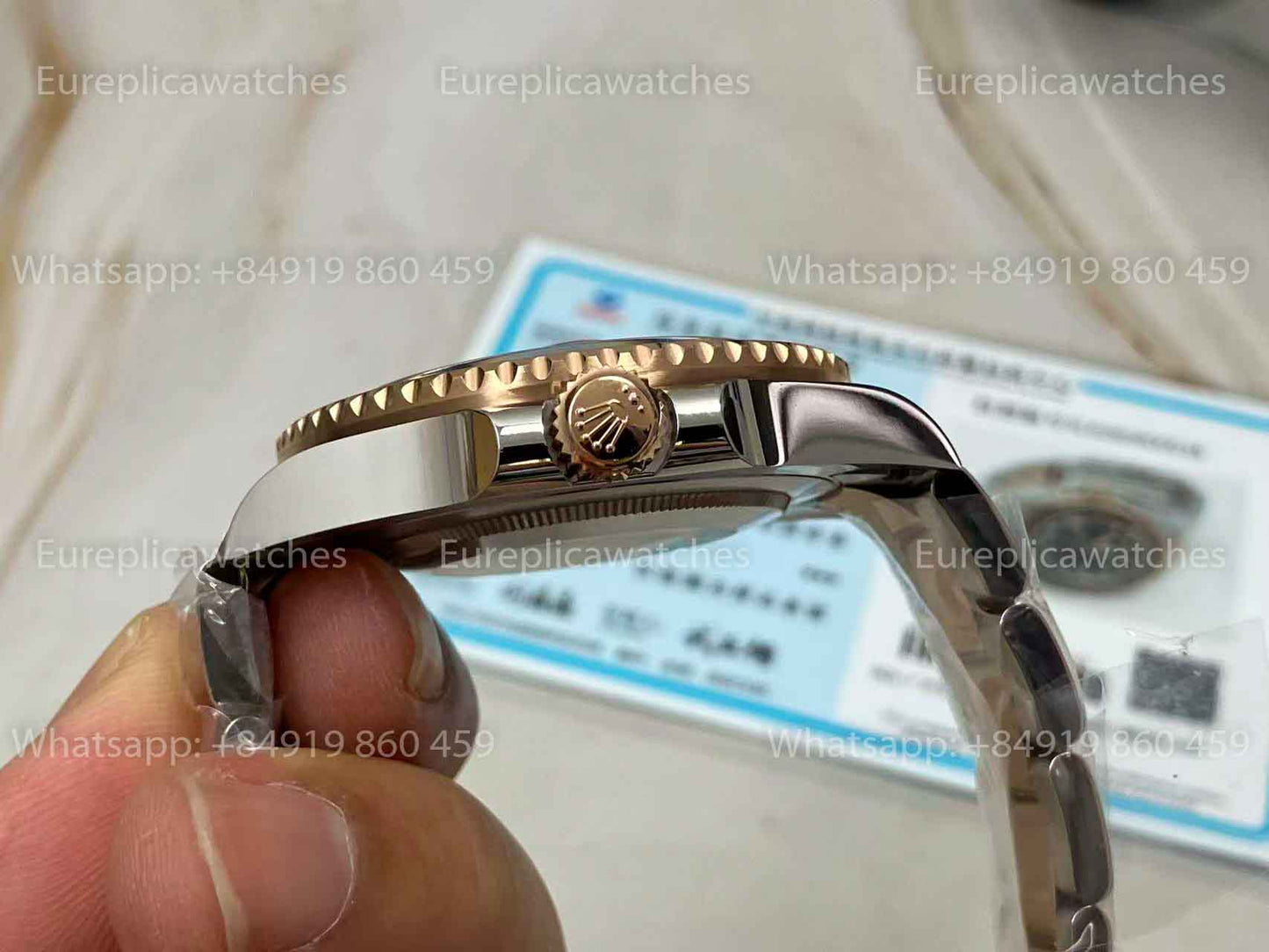 Rolex GMT-Master II Root Beer Men's Watch 126711CHNR-0002 Rose gold Wrapped