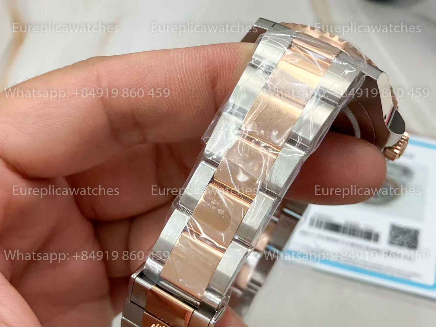 Rolex GMT-Master II Root Beer Men's Watch 126711CHNR-0002 Rose gold Wrapped
