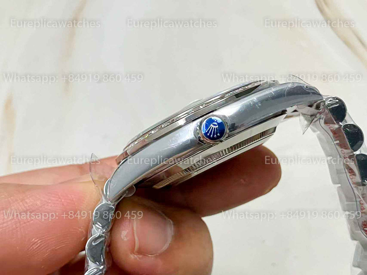 Rolex Day Date M228396TBR-0002 1:1 Meilleure édition GM Factory Cadran bleu glace
