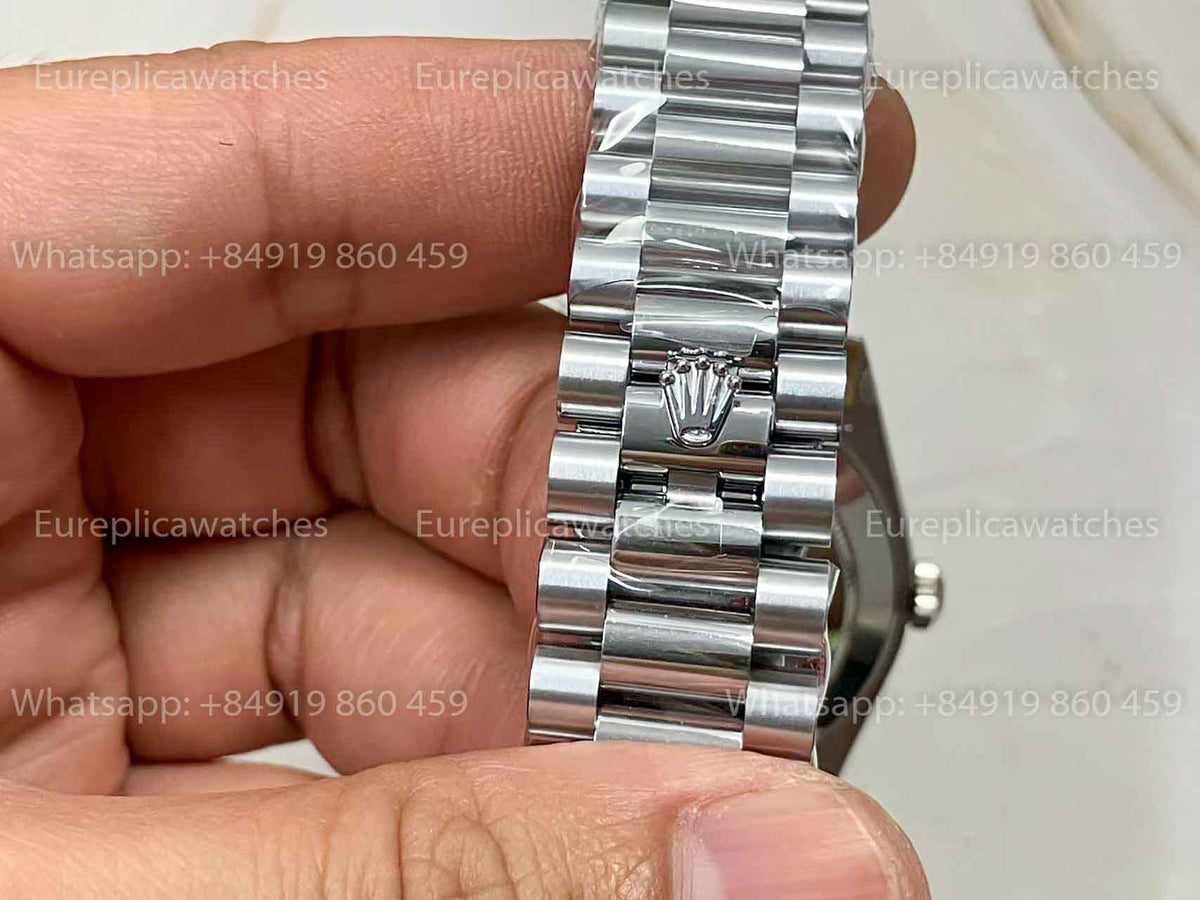 Rolex Day Date M228396TBR-0002 1:1 Meilleure édition GM Factory Cadran bleu glace