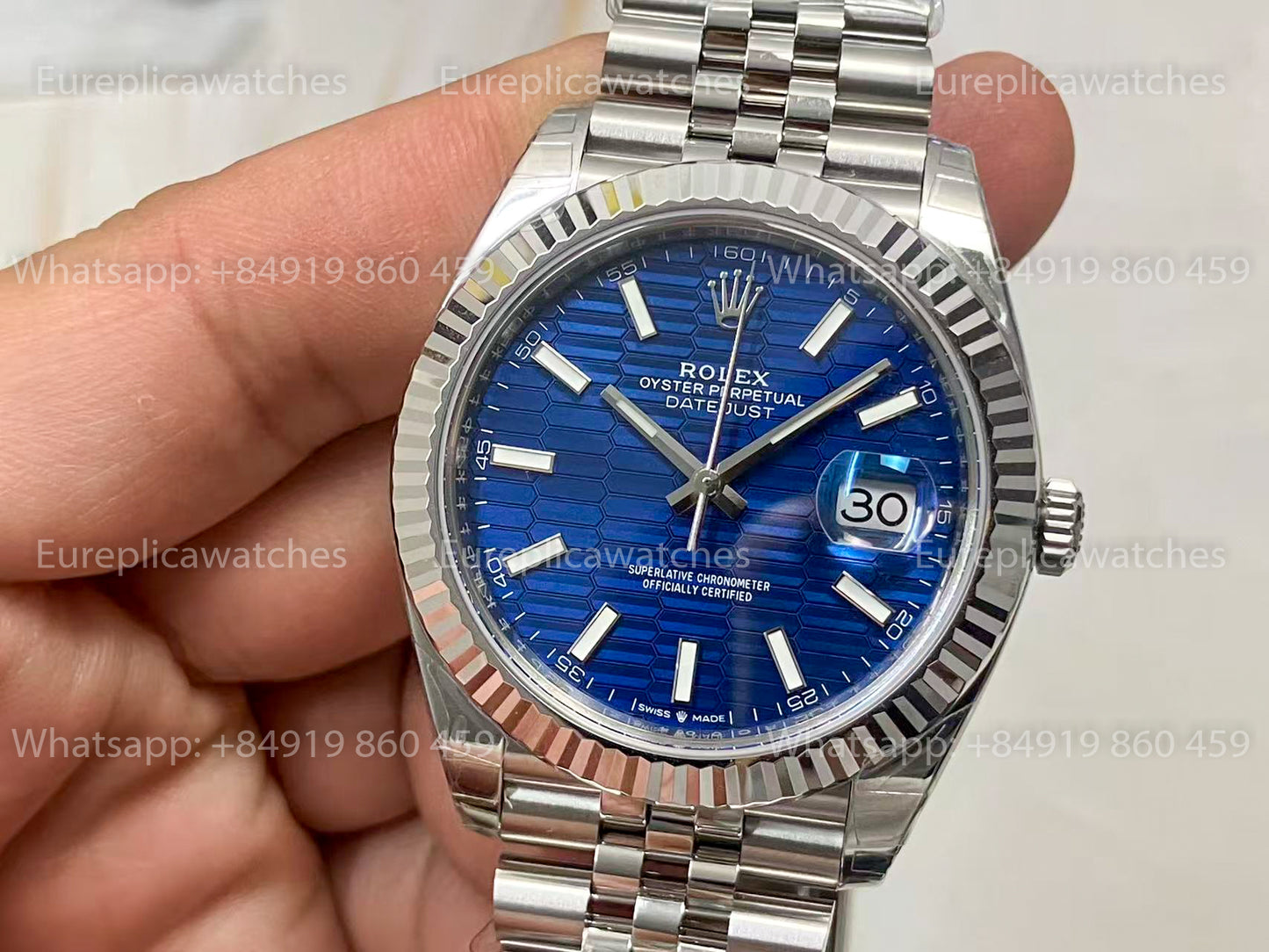 RC Factory - Rolex Datejust M126334-0032 41MM Blue Dial