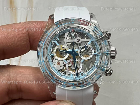 Sonic Factory Rolex Ice Blue Skeleton Daytona