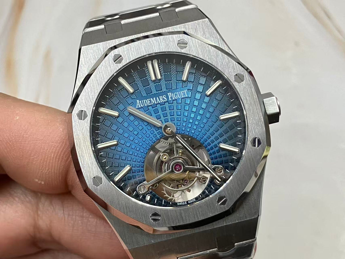 Audemars Piguet Royal Oak Tourbillon 26530ST.OO.1220ST.01 BBS Factory 1:1 Meilleure version Bleu Argent